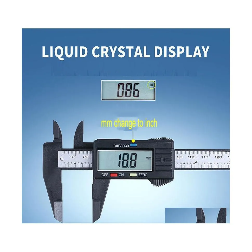 Cernier zaciski 150 mm LCD cyfrowy plastik elektroniczny z mikrometrami miernika z akumulator