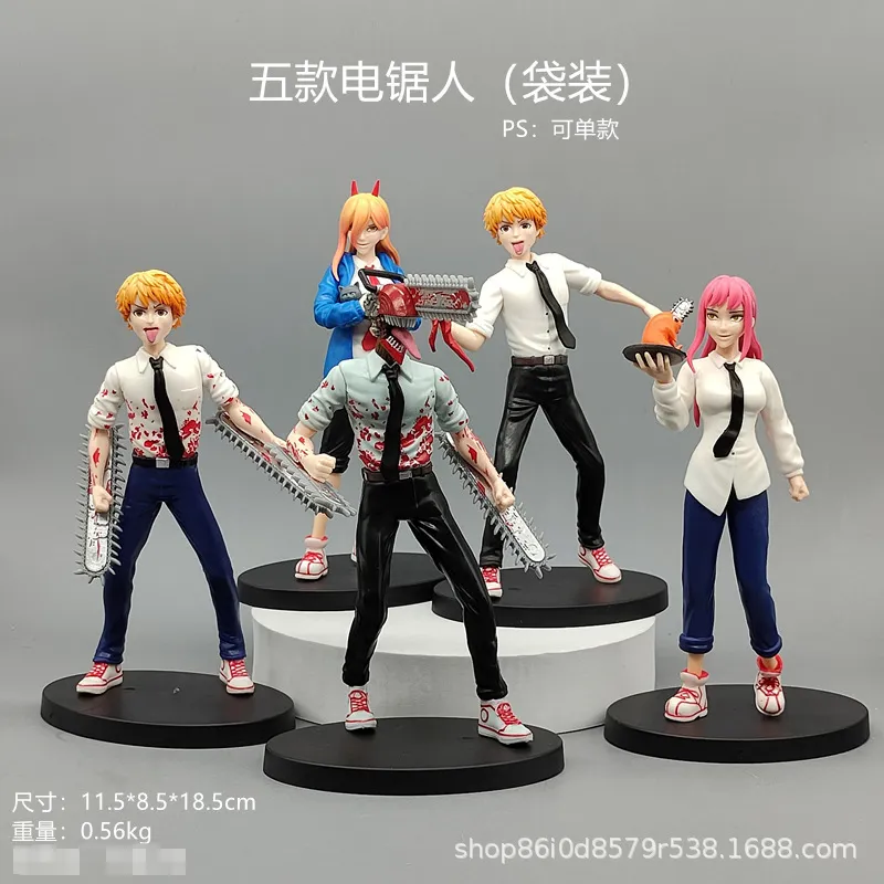 Novidade Jogos Novo Anime Chainsaw Man Denji 19cm Pvc Estátua Figura de Ação Modelo Boneca Coleção Decoração Presentes de Natal Estatueta Brinquedos