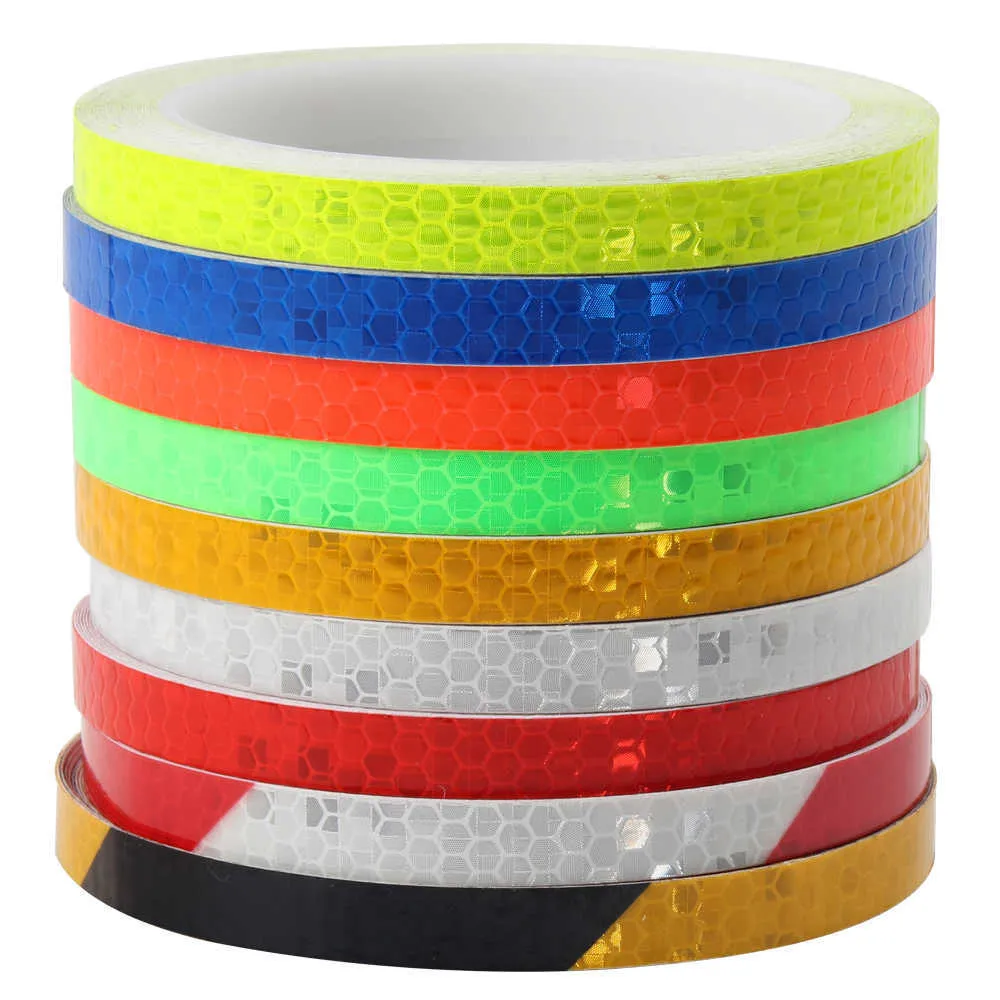 Reflective Tape Fluorescent Bike Motorcycle Car Stickers Adhesive Bicycle Accessories