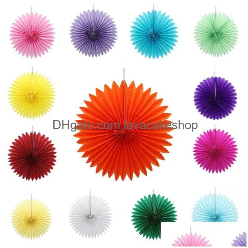 Dekorative Blumenkränze 5 teile/los Seidenpapier Fans Hängende Blume Handwerk Für DIY Hintergrund Hochzeit Geburtstag Festival Showe Dhx4O