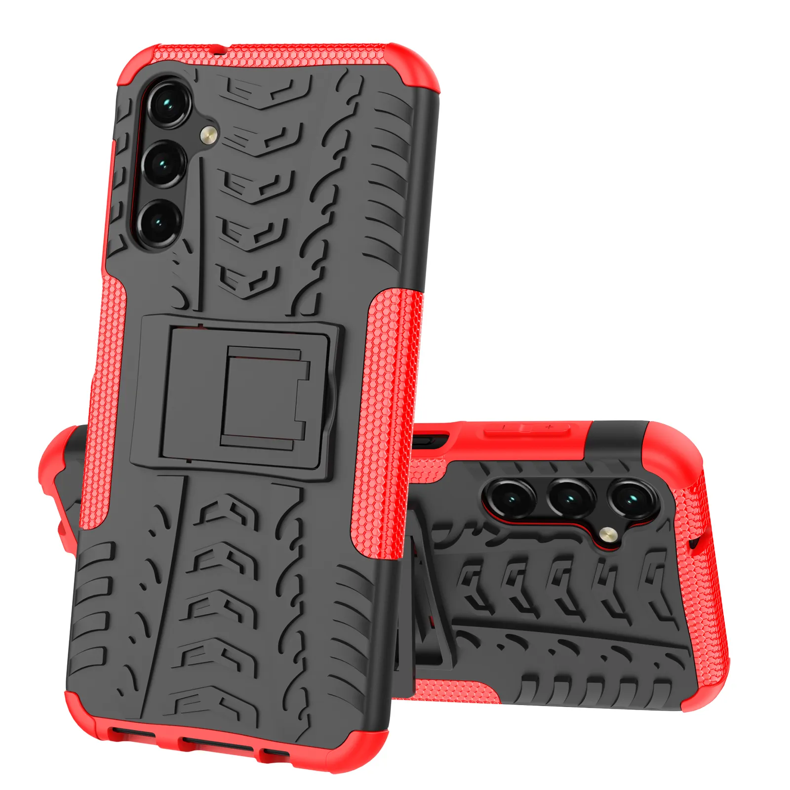 Fundas de teléfono para Samsung A35 A55 S24 S23 FE A25 A15 A05 A05S A34 A54 A14 5G Plus Ultra 2 en 1 armadura a prueba de golpes