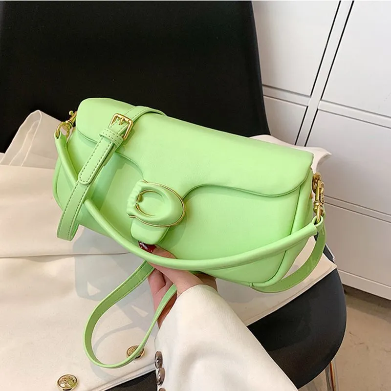 2023 New Designer Bag Soft Tabby Cloud Square Fat Pillow Bacchus Underarm Fashion Pink Yellow Green Red Messenger Bag Handbag C Logo