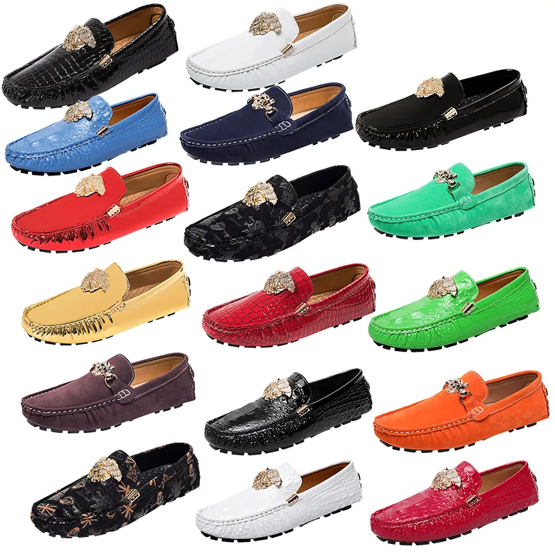 Party Shoe Men Designer Metal buckle Loafers Italian Fashion Mens Shoes Women's Shoes Wedding Dress Shoes Men's Formal Luxury Brands