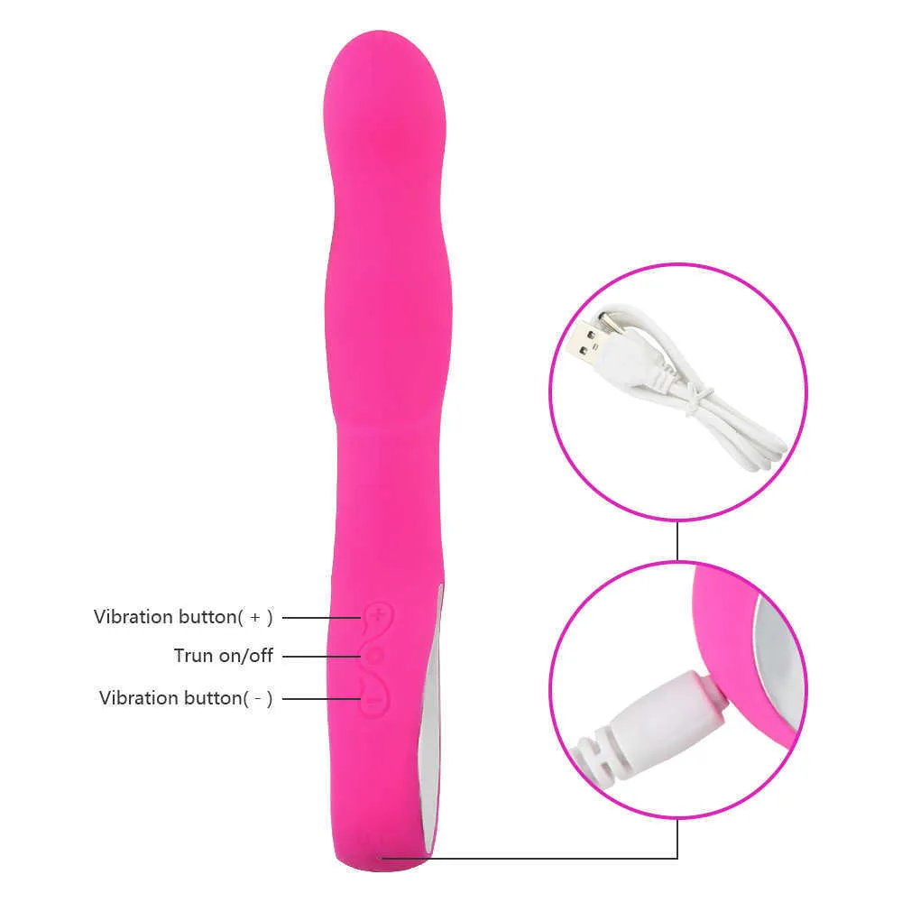 Beauty Items G-spot Vibrator USB Rechargeable Magic Wand Massager 10 Speed Erotic Vibrators Bullet sexy Product Adult sexyy Toy for Woman