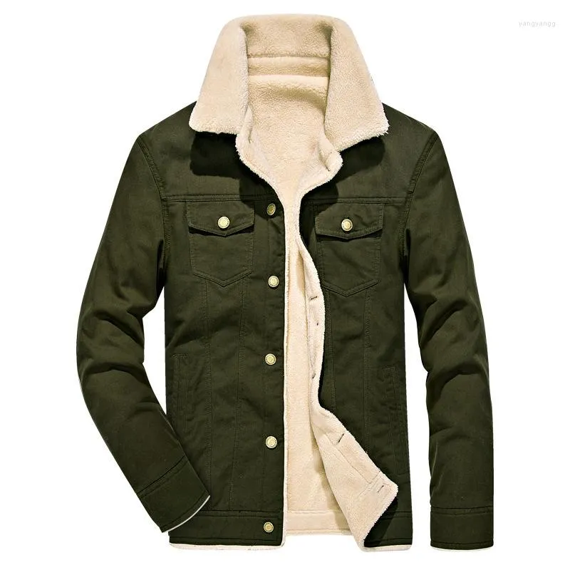 Giubbotti da uomo 2022 Inverno Militare Uomo E Cappotti In Pile di Pelliccia Lungo Cappotto Caldo Streetwear Uomini Khaki Nero 4XL Giacche A Vento Vestiti