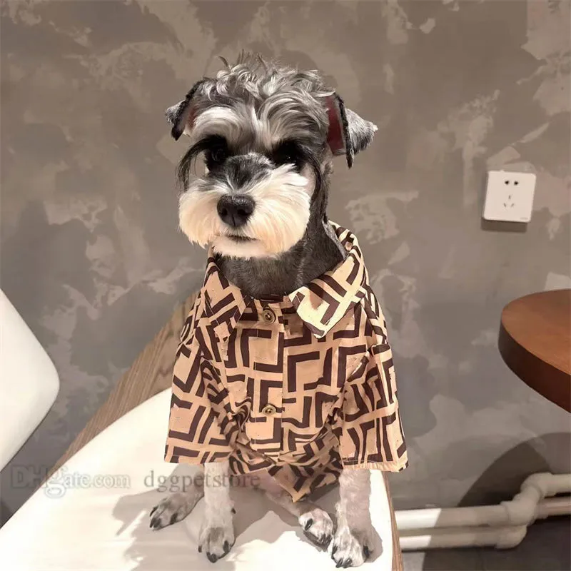 Dise ador de ropa para perros Marca Ropa para perros Camisa de algod n para perros Su ter Camisas de fondo para perrito peque o Cachorro de gato