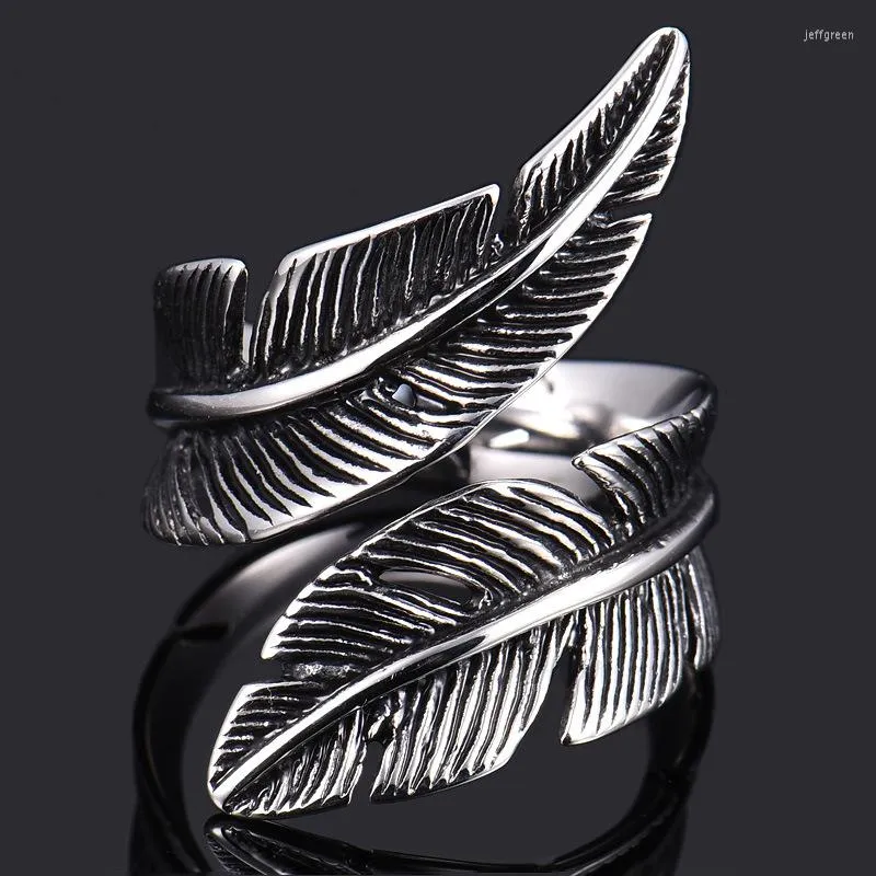 Trouwringen Origineel Ontwerp Bohemian Retro Feather Ring Voor Vrouwen Mode Open Vinger Vrouwelijke Boho Sieraden