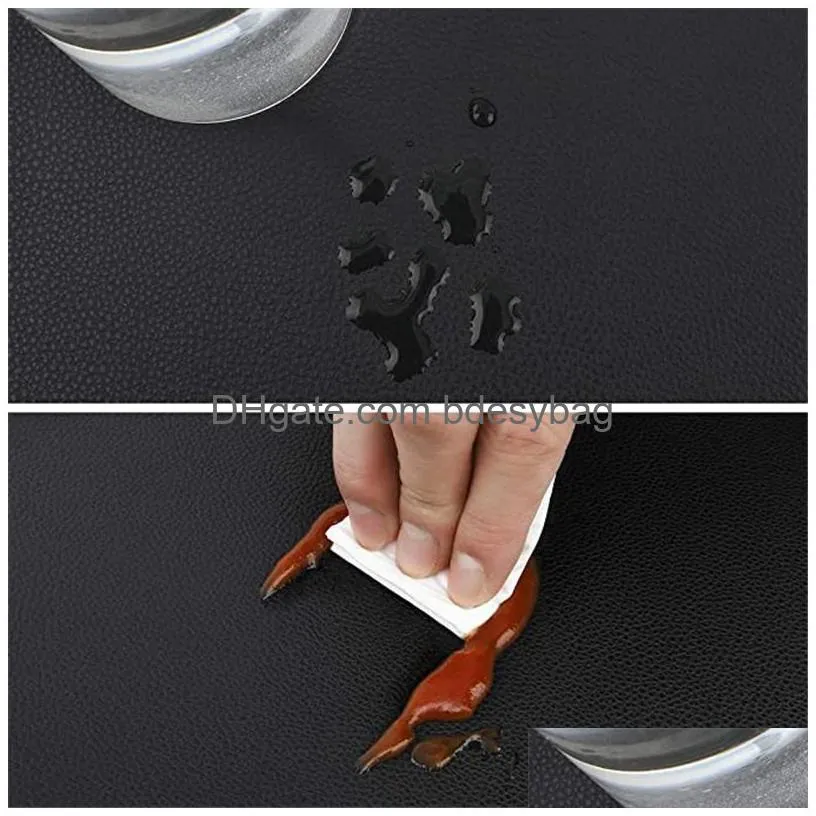 table placemat tableware mat pad faux pu leather placemat heat insulation pad waterproof stain resistant placemats