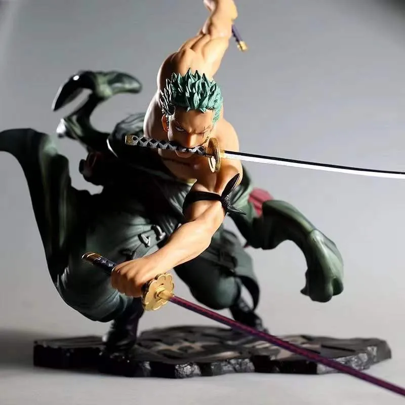 Nouveauté Jeux One Piece Anime Figure Roronoa Zoro Anime Statue PVC Action Figure Collection Modèle Jouets Cadeau 10 cm