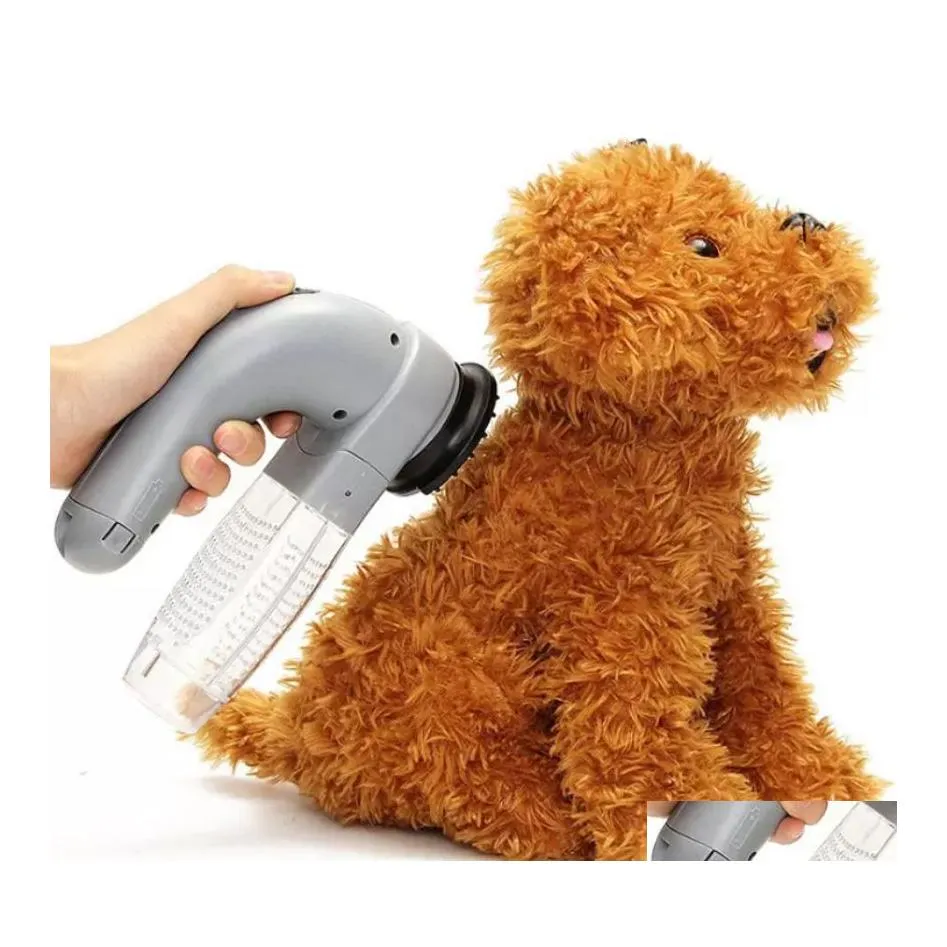 El limpiador de cabello eléctrico para mascotas para el cuidado del perro viene con un dispositivo de caja Aspirador portátil de limpieza Mas P1118 Entrega de la gota Suministros para el jardín en el hogar Dh6Aj