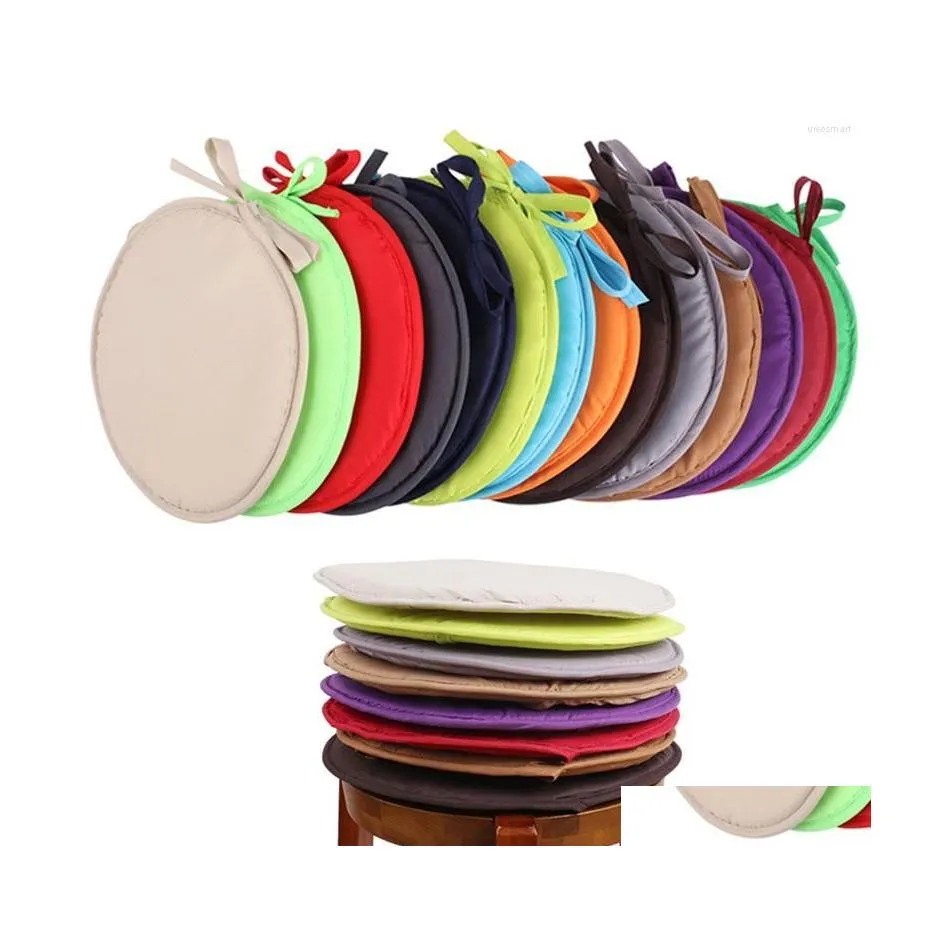 Подушка/декоративная подушка круглый стул накладки сиденье Circar Sponge Garden Bistro Stool 30/38 см. Сплошная капля доставка дома текстиль Dhnby