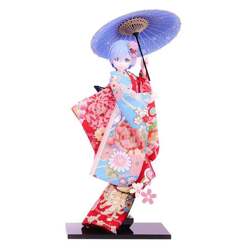 Anime Figurines: 51cm Collectible Figure In Exquisite Kimono