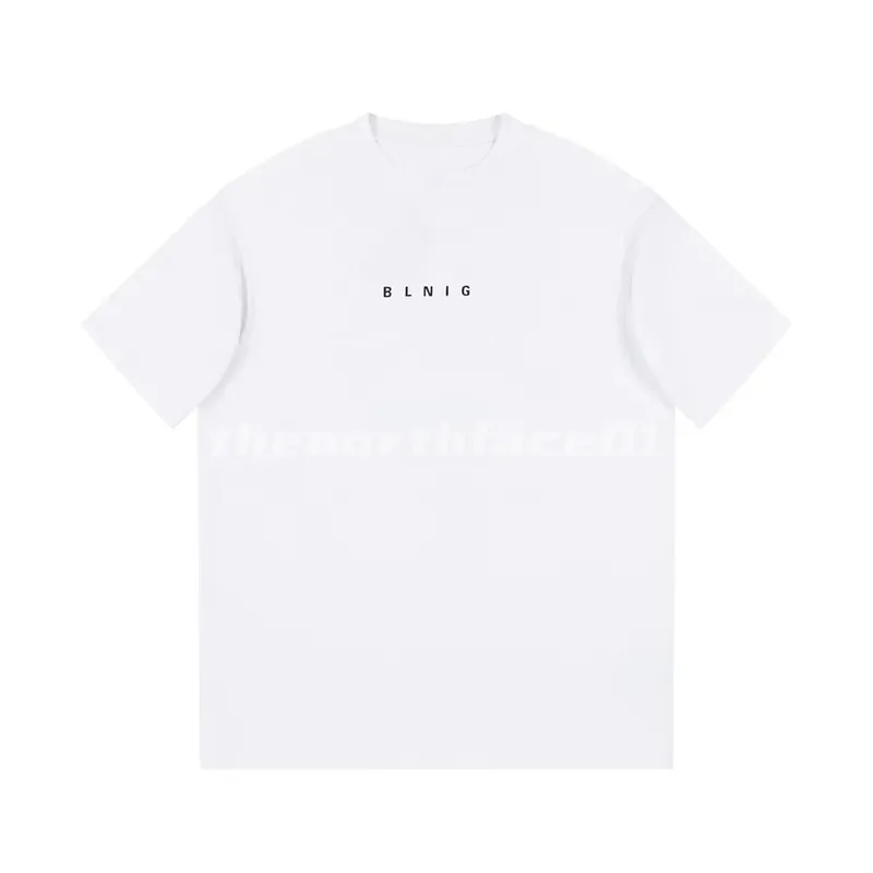 패션 브랜드 디자인 남성 T 셔츠 전면 및 뒷문 인쇄 라운드 목 목록 느슨한 티셔츠 탑 블랙 화이트