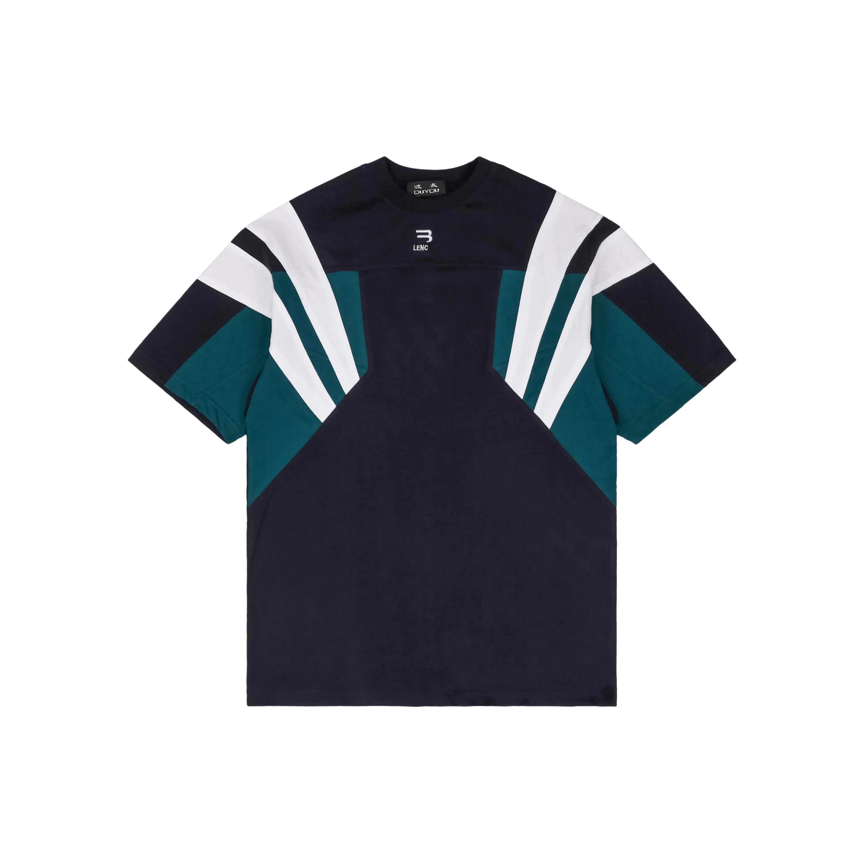 Duyou Sporty B Swim T-shirt överdimensionerad t-shirt med vintage tröja tvättbrev broderi 100% bomullst-shirt män casuals grundläggande t-shirts kvinnor klassiska toppar dy8774