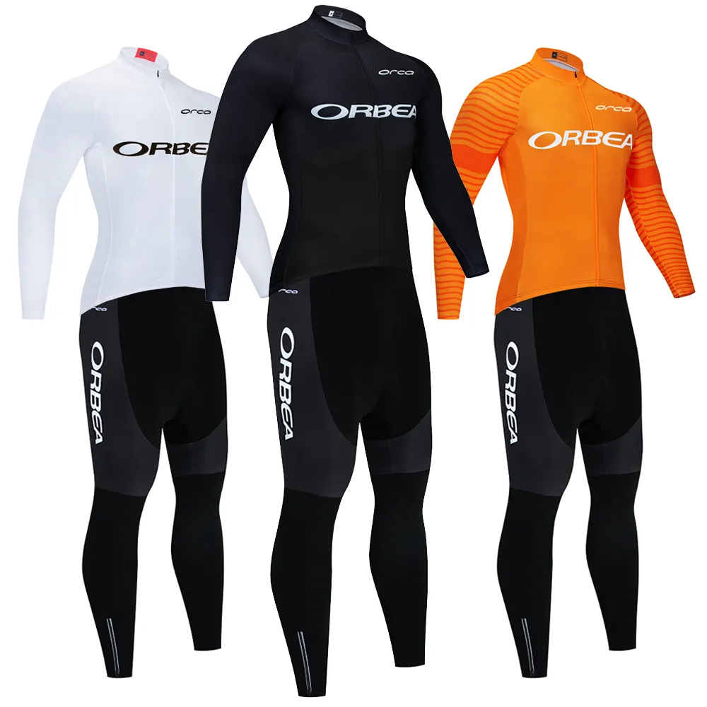 Inverno Nuovo ORBEA ORCA Giacca da bici Bavaglini Pantaloni Tuta Uomo Donna Ropa Clclismo Nero Pile Termico Ciclismo Maillot Jersey Abbigliamento da equitazione