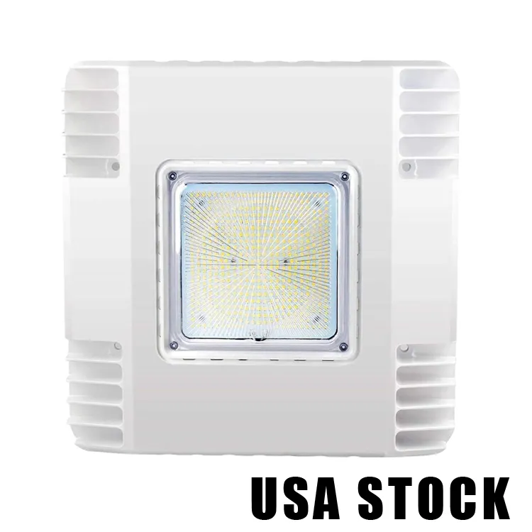 LED Flying Direct 150W Floodlights Canopy Ceiling Light Ultra Efficience Recessed Surface Mount Gas Station High Bay CarportまたはParking Garage Lamp 110-277V Crestech