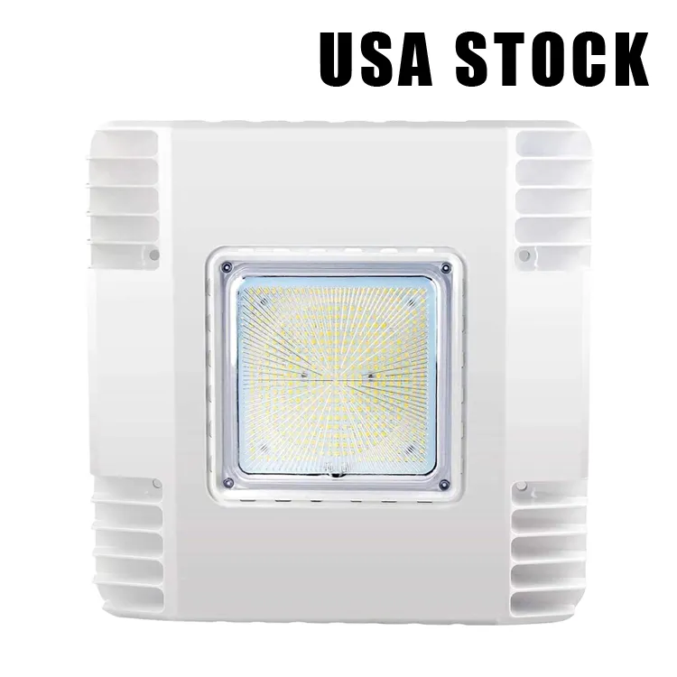 LED-Überdachungsleuchten, Flutlichter für Tankstellen, Lagerhallen, Garagen, Parkplätze, Hochregalbeleuchtung, wasserdicht, IP66, 110–277 V, 5500 K, 150 W, Usalight Stock USA