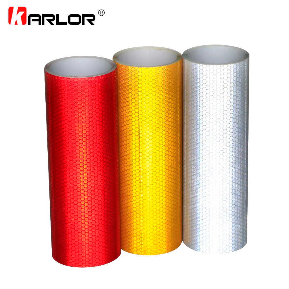 Wholesale 20cmx3m Safety Mark Reflective Tape Stickers Car Styling Self