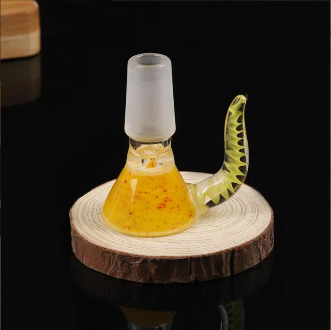 Caveoli tubi bong vetro catcher ciotola bubbler da 14 mm 18 mm articolazione maschio percolatore olio rig