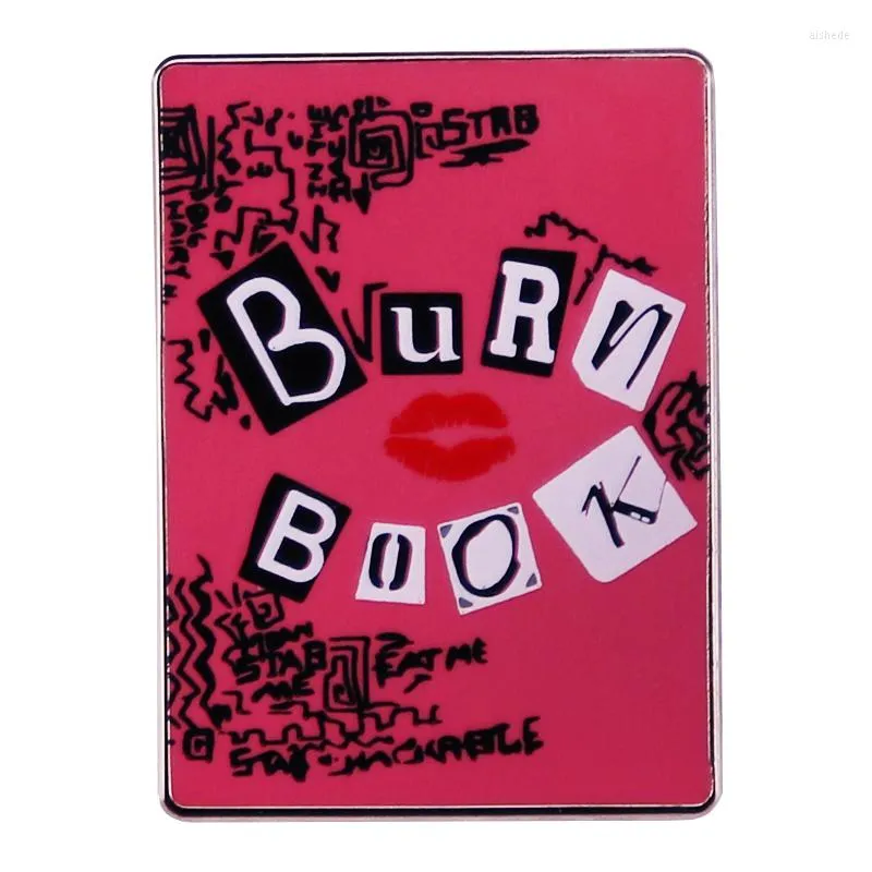 Broches Burn Book Émail Pin Comedy Movie Mean Girls Inspiration Badge