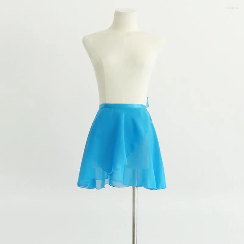 Stage Wear Children Ballet Dance Costuums Kids Chiffon schort Hip Sjalf Gymnastic Rok veterjurk voor meisjes Dancing Performance