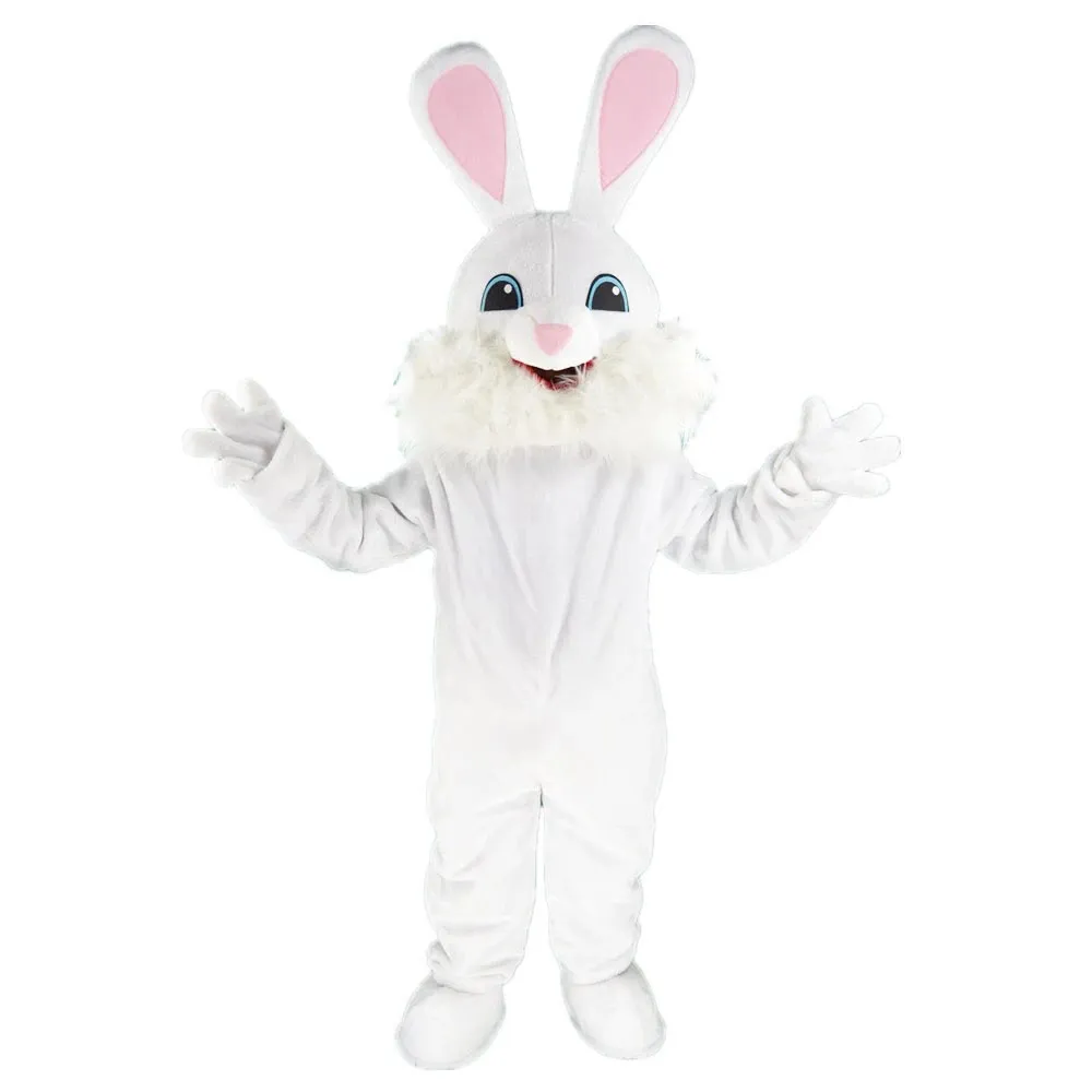 Easter Vest Rabbit Mascot Costume Jackrabbit With Long Beard Halloween Xmas Party Walking Doll Clothing Cartoon