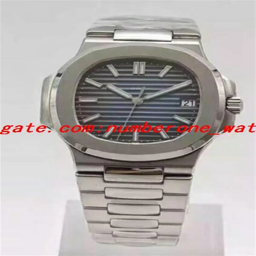 Fabryka biznesowa męskie automatyczne cal 324 SC Watch data White Dial Men ETA 5711G Platinum Full Steel Watches Waterproof Men Wat193l