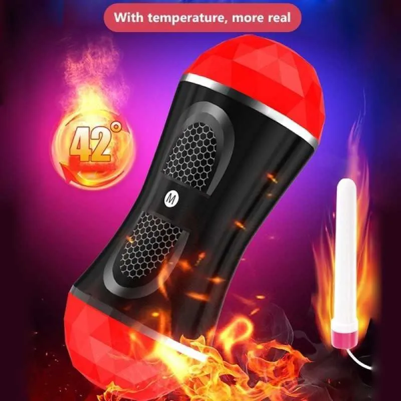 Beauty Items New Double Head sexyy toys for men adults 18 Male Silicone masturbator vagina mouth 2 in 1 pussy vaginal man sexy