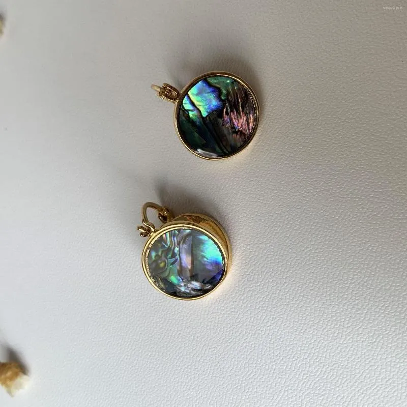 Hoop Earrings Small Pearl For Women Abalone Shell Gold Huggie Hoops