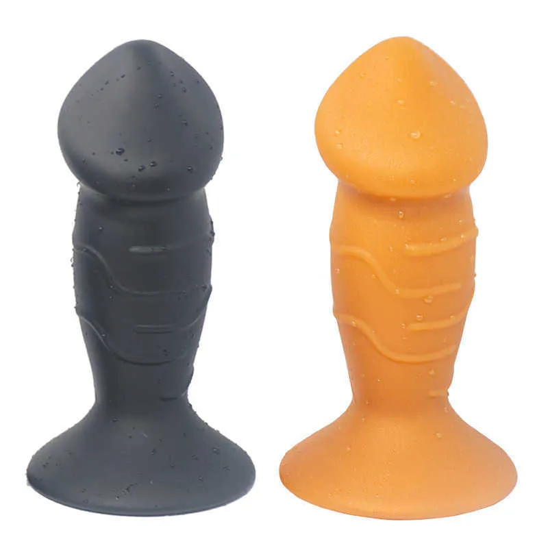 Articles de beauté Doux Énorme Plug Anal avec Ventouse Grand Pénis Butt Silicone Gros Gode Anus Développer Adultes Sexy Jouets pour Unisexy