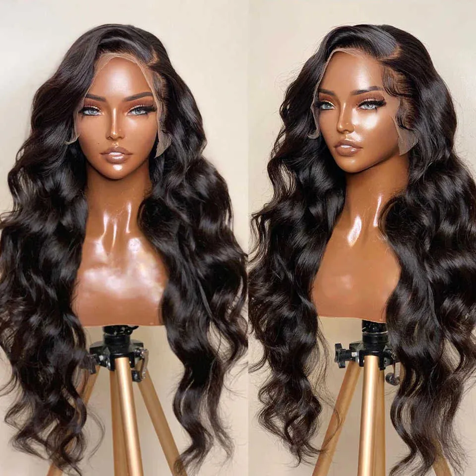 Pelucas de encaje caliente 13x4 Body Wave Front 30 pulgadas 13x6 HD Cabello humano frontal transparente para mujeres Brasileño 360 completo 221216