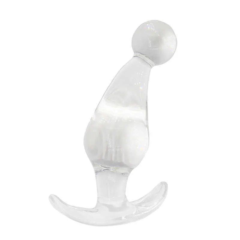 Schönheit Artikel Glas Anal Plug Transparent Dildo sexy Spielzeug Anker Butt Prostata-massagegerät Für Männer Big Buttplug Anus Stopper