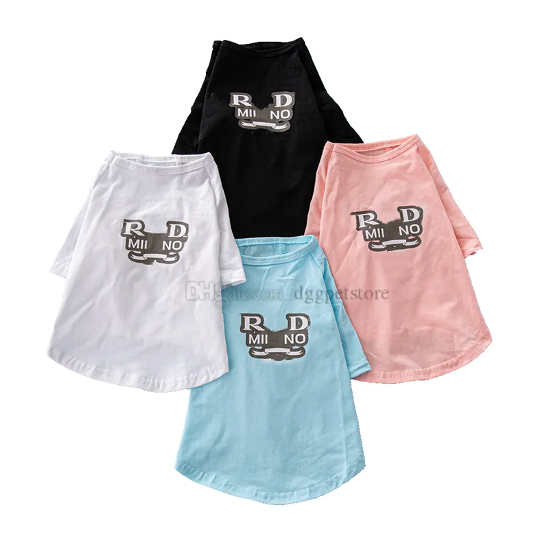 Designer Hondenkleding Merk Hondenkleding Honden Bedrukte Shirts met Klassieke Letters Zomer Pet T-Shirts Cool Puppy Vest Ademend Zacht Huisdieren Sweatshirt voor Doggy Cats 499