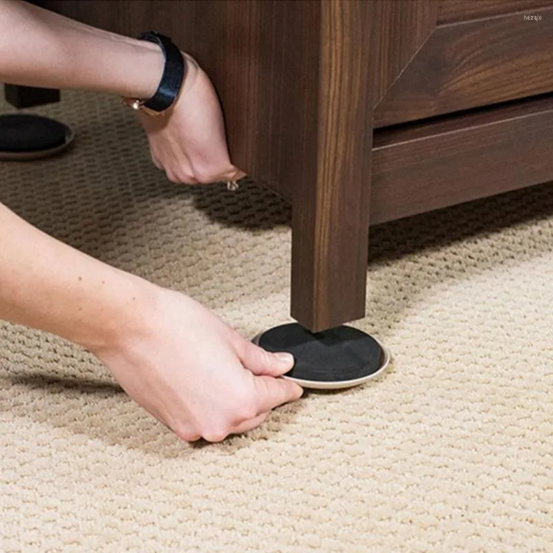 Oreiller 12 pièces curseur de meubles anti-rayures curseurs sans bruit appareils lourds coussin mobile protéger la Protection du sol du tapis