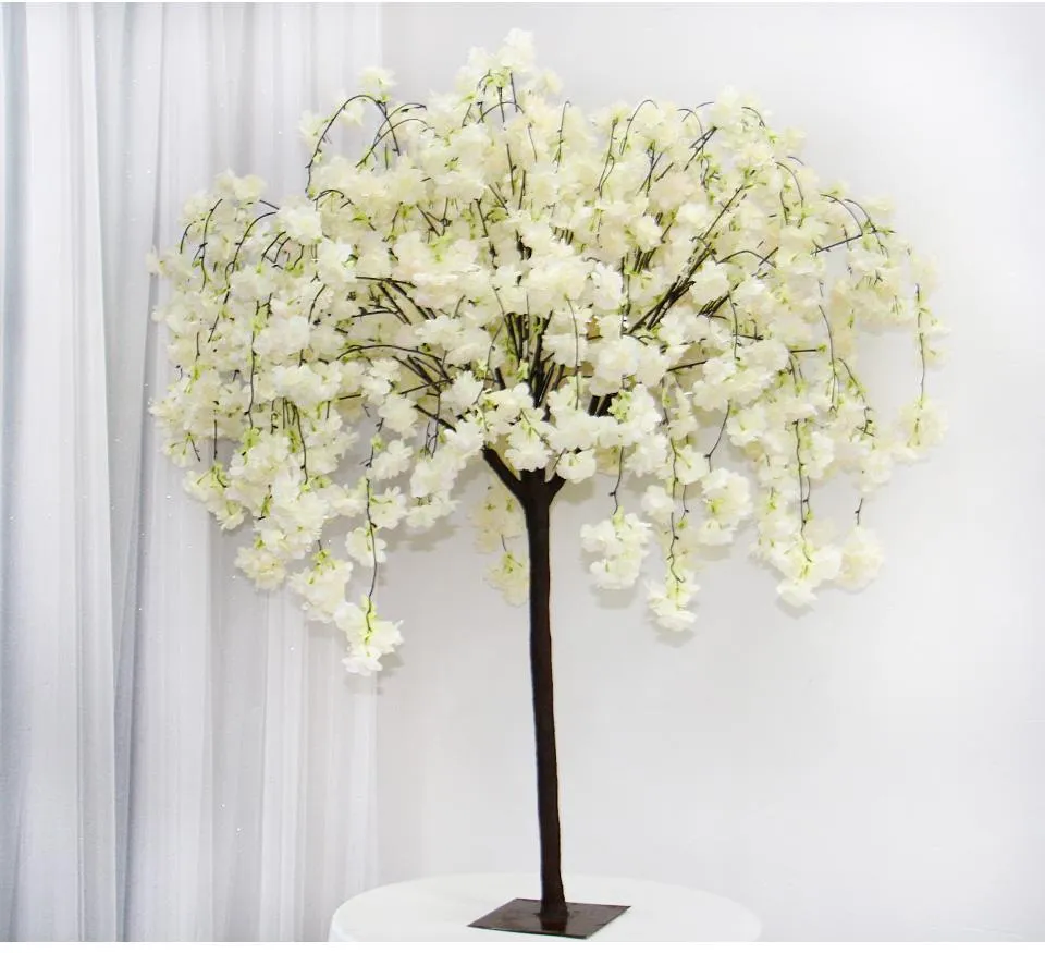 New Artificial Flower Cherry Blossom Wishing Tree Christmas Decor Wedding  Table Centerpiece Hotel Store Home Display