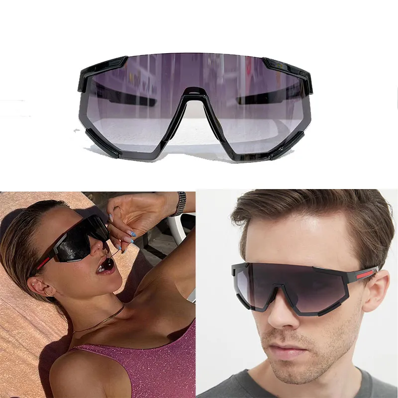 Designer-Sonnenbrille für Damen und Herren, klassischer Sport-Stil, Signature SPS04-Farbton, großzügige Bügel, modischer Street-Style, Top-Original-Einzelbrille