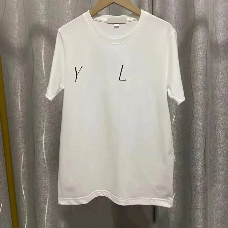 Losse designer T-shirt afgedrukt T-shirt met korte mouwen voor mannen Women Casual Top in het voorjaar van de zomer esdoornbladpatroon