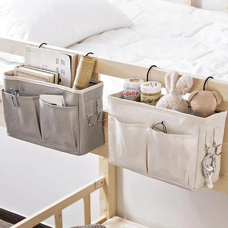 Boîtes de rangement, sac de chevet, tissu Oxford suspendu, chambre à coucher, lit de bébé, organisateur de couches, support de caddie