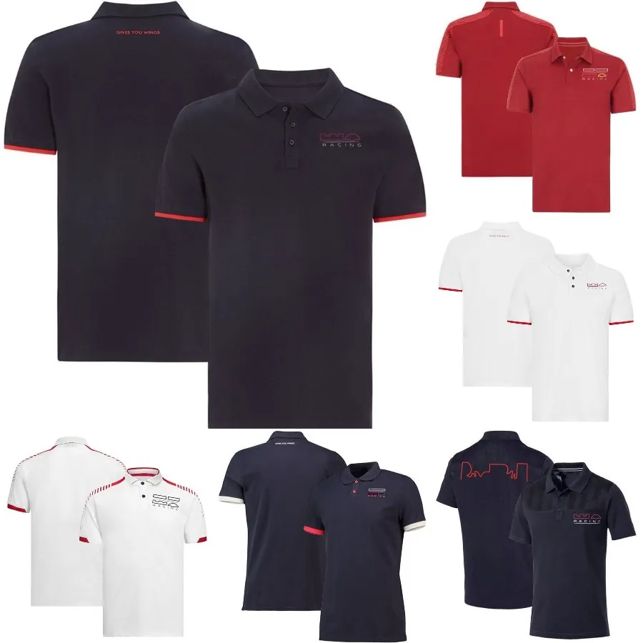 2022 F1 T-shirt Formuła 1 T-shirty T-shirty Summer Mens Polyester Szybkie suche koszule polo z krótkim rękawem