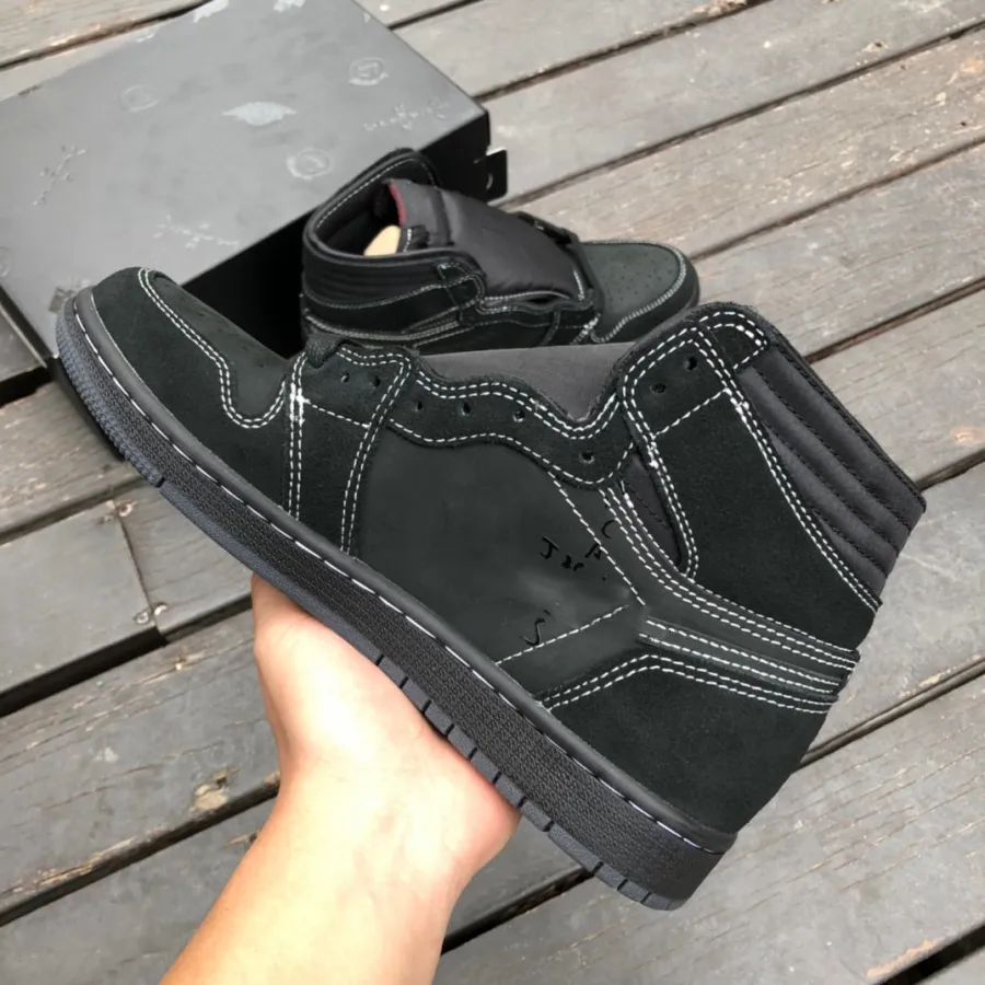 Platform Sneakers Men, Low Top Sports Shoes Black & Mocha Accents