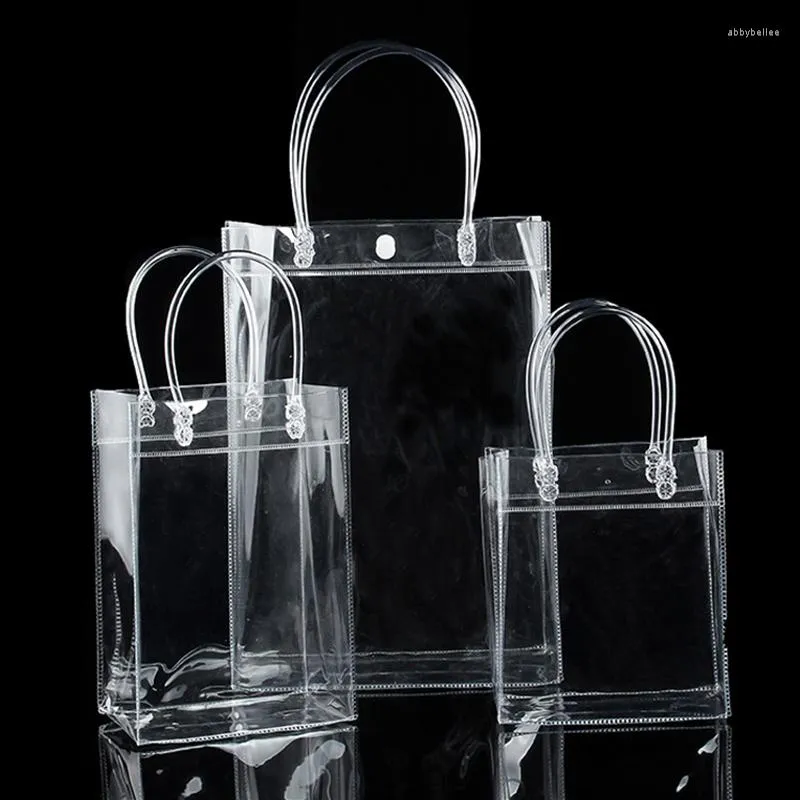 Storage Bags Transparent Tote Cosmetic Bag Waterproof PVC Travel Makeup Organizer Handbags Case Toiletry Bathing