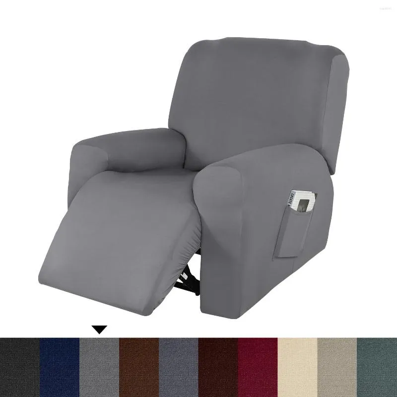 Pokrywa krzesła 4 sztuki wodoodporna rozkładana sofa do salonu elastyczne rozkładanie ochrony leniwy chłopiec relaks fotela