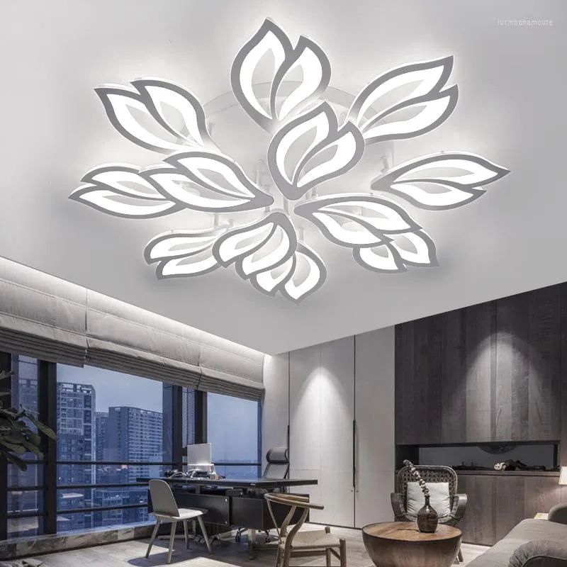 シャンデリアの天井リビングルームベッドルームのためのモダンLED照明アプリリモートコントロールライトホームフィクスチャーシャンデリア