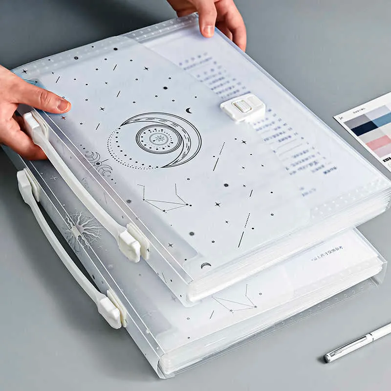 Wholesale A4 Multi Layer File Folder High Capacity, Transparent