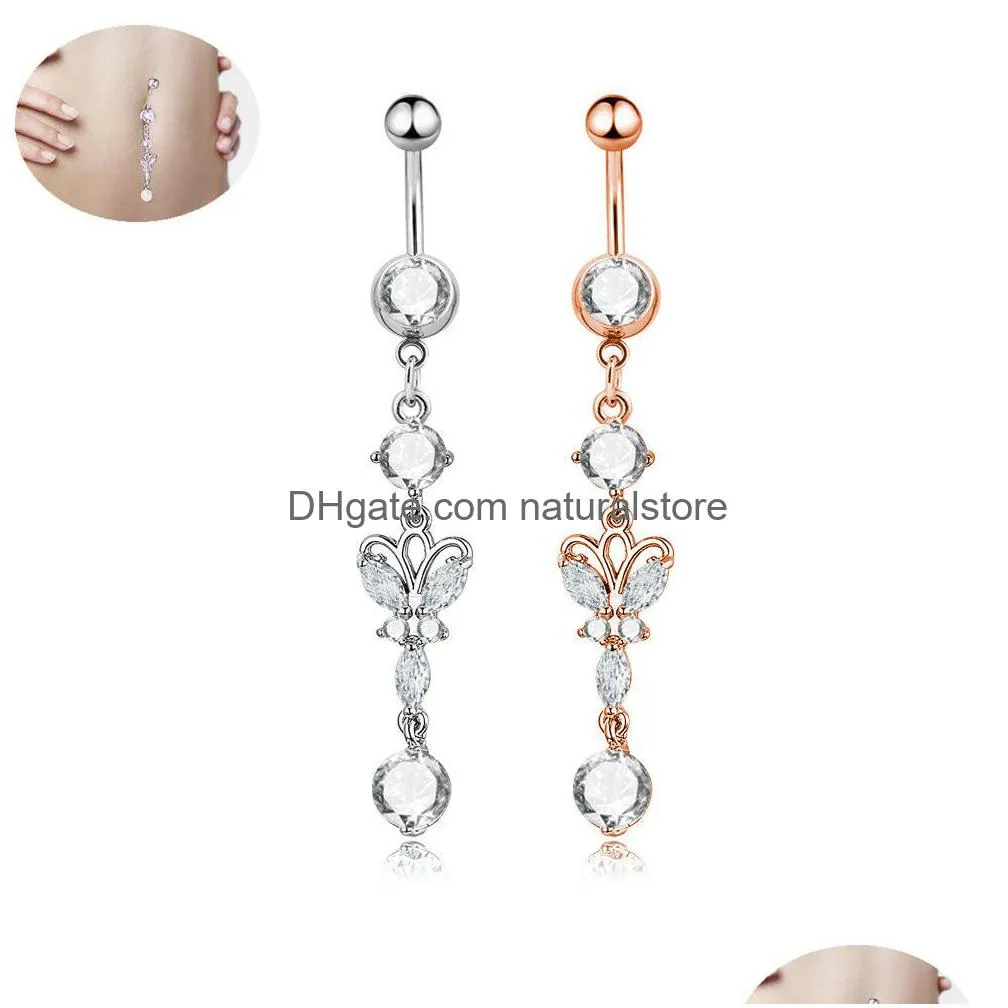 Travelwant Women Sexy Rhinestone Dangle Belly Button Ring with Waist Chain  Crystal Drop Pendant Navel Piercing Body Jewelry - Walmart.com