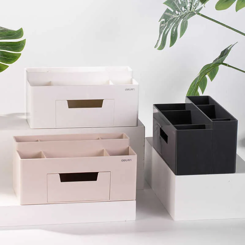 Boîte de rangement porte-stylo de bureau coréen style japonais Simple cosmétique organiser bureau