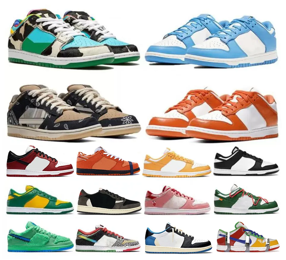 Auténticos zapatos bajos Concepts Orange Lobster StrangeLove Jarritos UNC Low Pine Green Off Black White Panda Chunky Dunky Syracuse Kentucky Hombres Mujeres Zapatillas deportivas