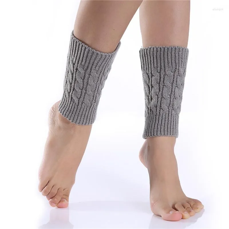 Femmes chaussettes tricotées jambières hiver bottes courtes poignets mode thermique dames Legging pied accessoires