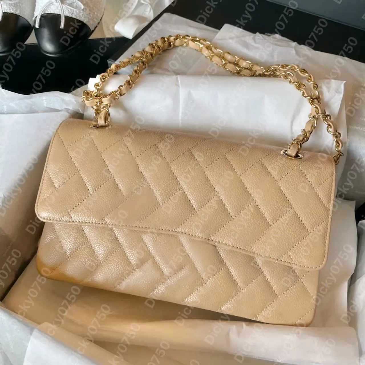 디자이너 가방 지갑 여성 가방 Tasche 럭셔리 숄더백 sac de luxe bolsos woc 베이지 핸드백 캐비어 가죽 클래식 플랩 dicky0750 지갑 온 체인 블랙 크로스바디