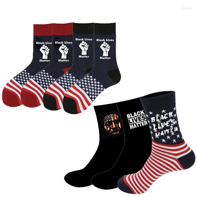 Herrensocken America Black Lives Matter Unisex Lustiger Happy Print Erwachsene Casual Männer Hip Hop Skateboard Calcetines Hombre Skarpetki